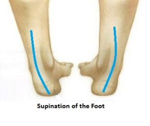 Supination of the foot