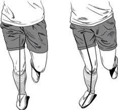 lack of dorsi-valgus knee